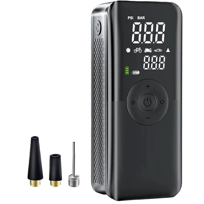 Norvo | Bærbar oppladbar luftpumpe med 150 PSI for bil og sykkel