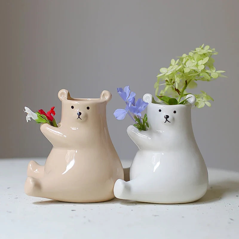 Bjørn med blomsterpotte | Norvo