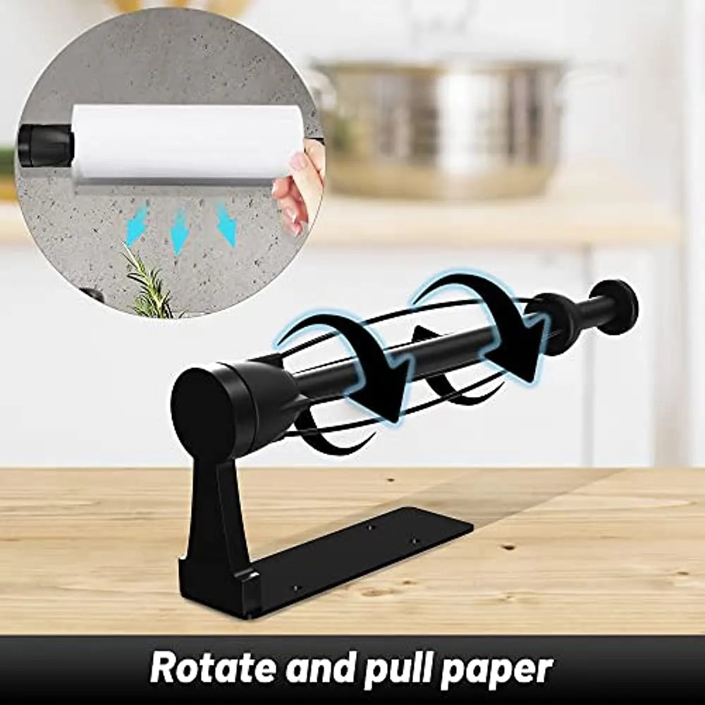 Norvo | Veggmontert papirhåndkleholder med dempeffekt - Énhåndsbetjening, underbygning-design for kjøkken og bad