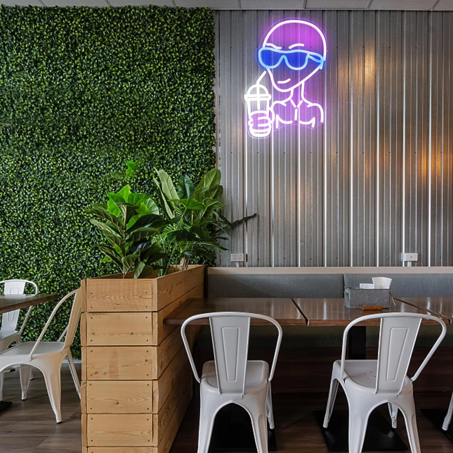 Norvo | Cosmic Alien Neon LED-skjold for unik hjem- og festdekor