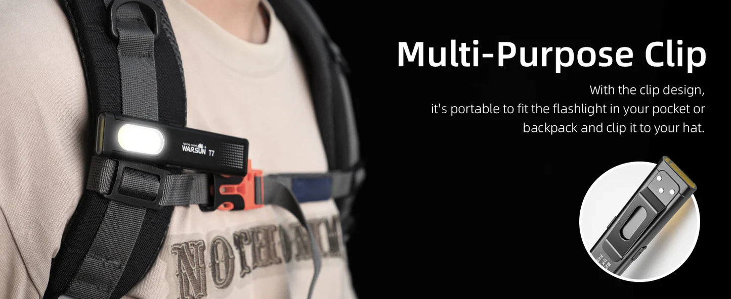 Norvo | Magnetisk LED Nøkkelring Lommelykt