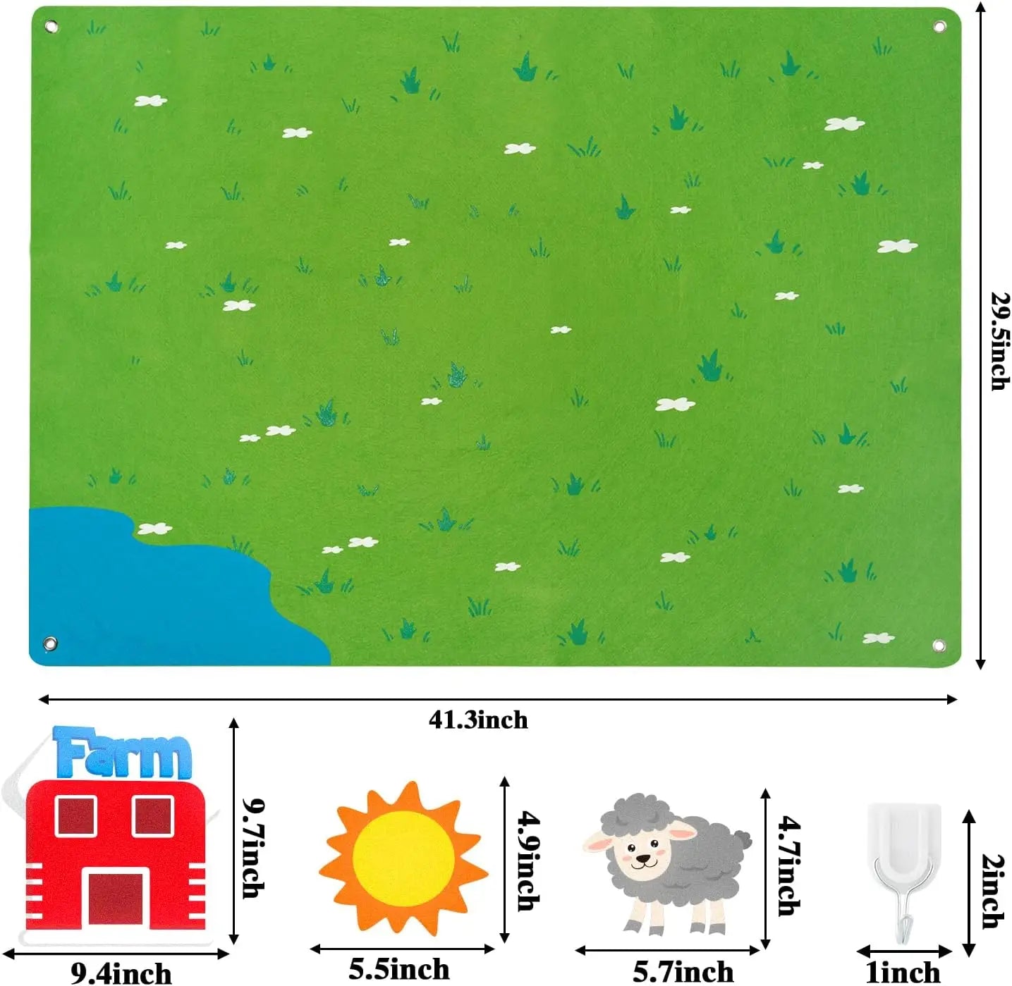 Norvo | Interaktiv Tidlig Læring Gårdsdyr Filthistorie Brett Sett