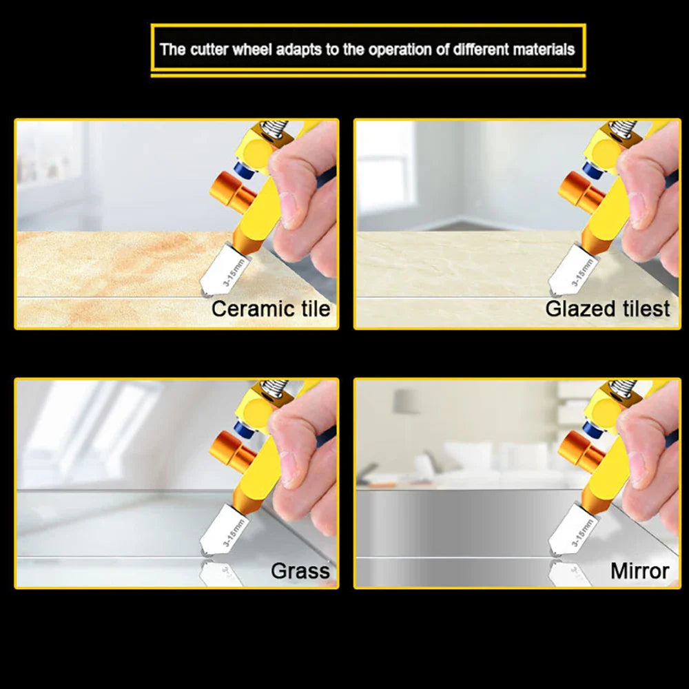 Norvo | 2 I 1 Glass Flis Kutte med Bryte Tang