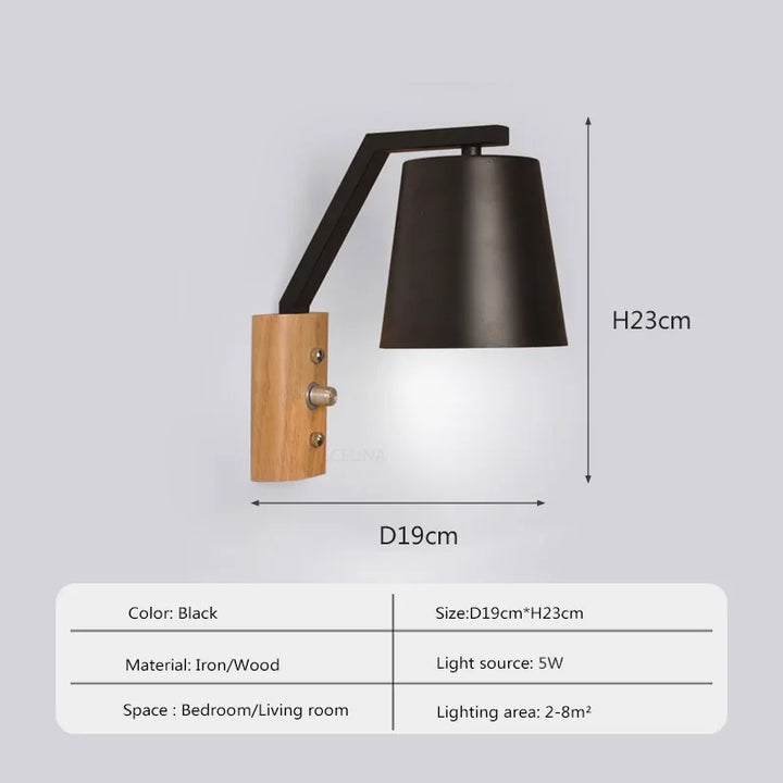 WoodGlow Light – LED Vegglampe for Soverom Norvo