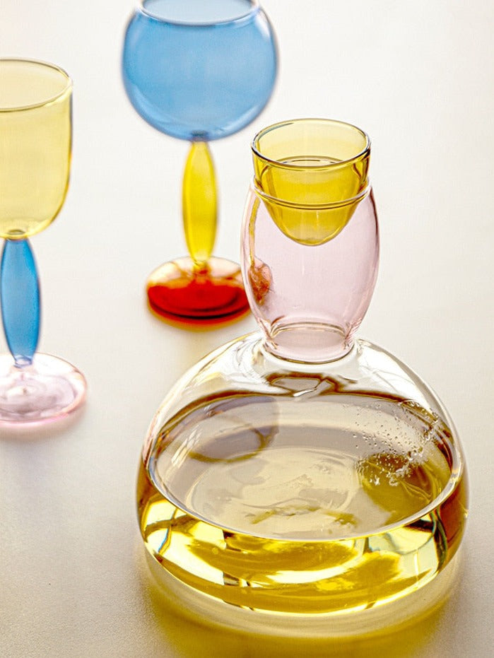 Norvo | Borosilicate 3-Farge Glass - Vin Glass