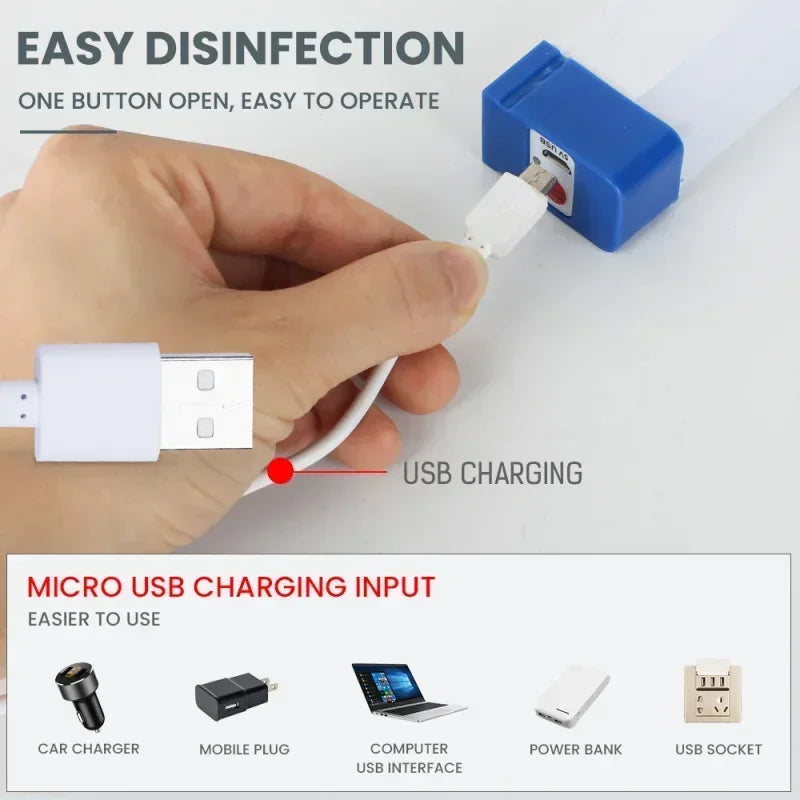 Norvo | MagnaBeam LED Rør | Oppladbar Campinglampe med Magnet og Krok | 32/52 cm | Bærbar Nødlys for Utendørs & Kjøretøy