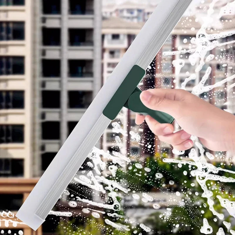 Norvo | Flexiva teleskopisk rengjøringsbørste med silikonleppe | 180° sving | For gulv, vinduer og bad