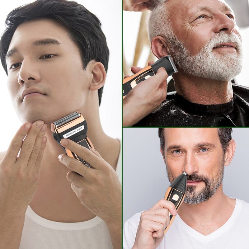 Norvo | ProCare 3-i-1 Trimmer – Trådløs Skjeggtrimmer, Nesehårtrimmer og Barbermaskin