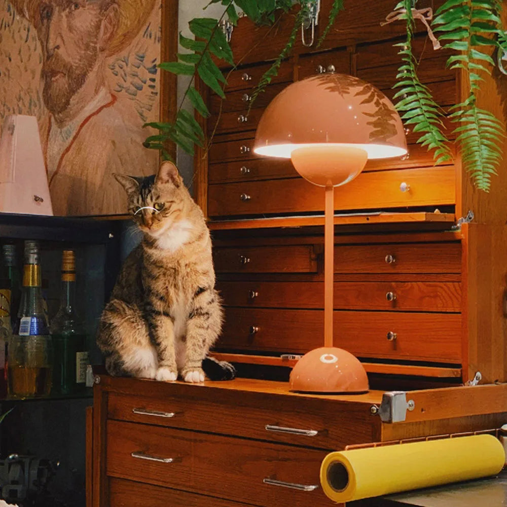 Norvo | Justerbar lysstyrke blomsterpotte lampe - Italiensk oppladbar bordlampe VP3