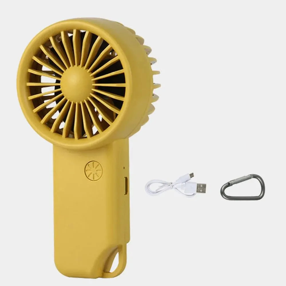 Norvo | Brisola Mini Håndholdt Vifte med USB-lading | 3 Hastighetsinnstillinger & LED-skjerm | Bærbar Batterivifte for Kontor, Reise & Sport