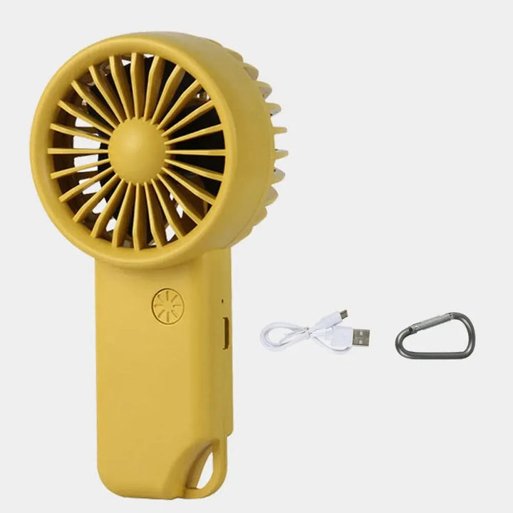 Norvo | Brisola Mini Håndholdt Vifte med USB-lading | 3 Hastighetsinnstillinger & LED-skjerm | Bærbar Batterivifte for Kontor, Reise & Sport