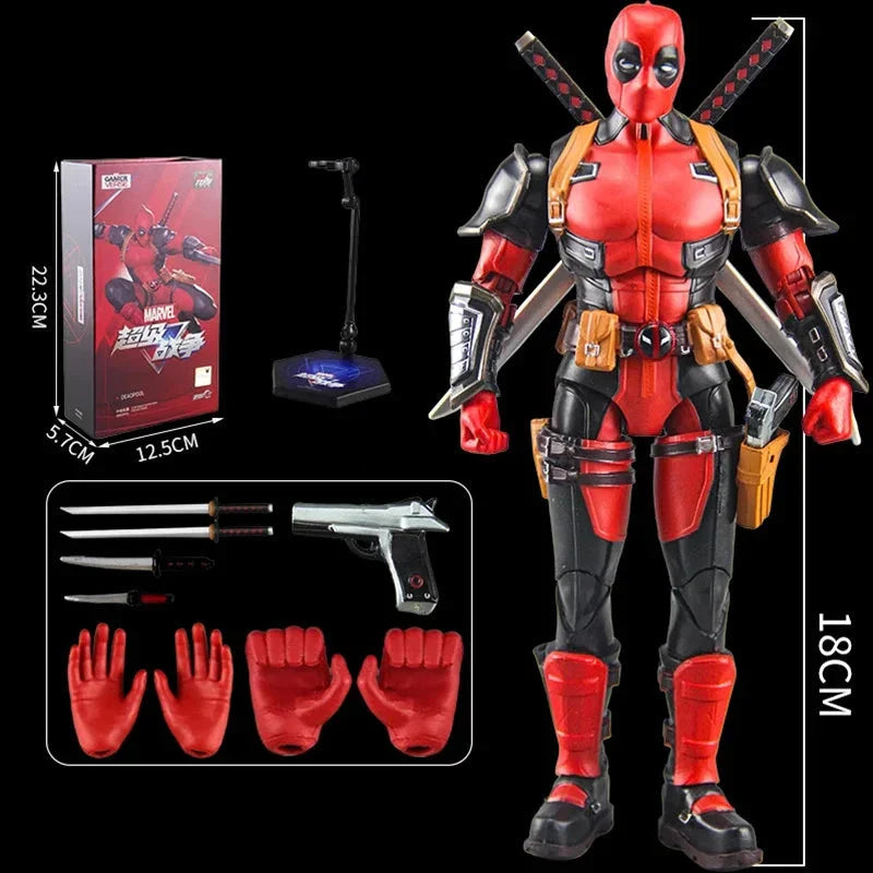 Super War Deadpool & Wolverine Samlefigurer Sett - Anime Inspirerte Leker