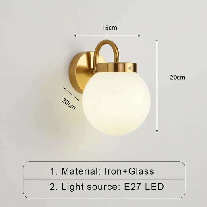 ModernWall - Skandinavisk LED Vegglampe med Glasskål