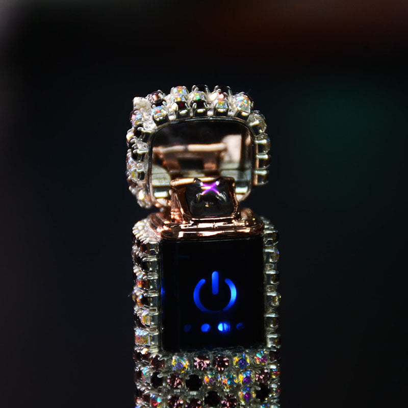 Norvo | Glitterstein Rhinestone Oppladbar Bærbar Tenner