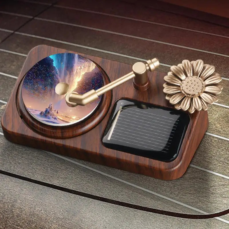 Norvo | Roterende Solart Retro Platespiller Bil Luftrenser