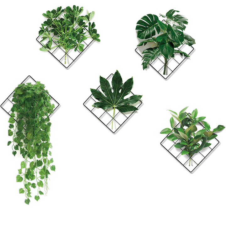 Norvo | 3D Nature Vind Grønn Plante Veggklistremerke