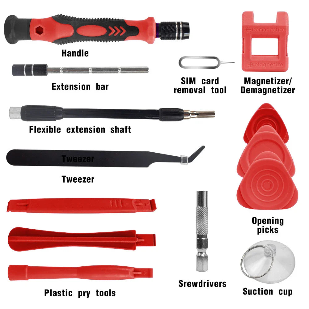 Norvo | 115-i-1 Presisjons Skrutrekkersett med Magnetiske Reparasjonsverktøy – ProFix