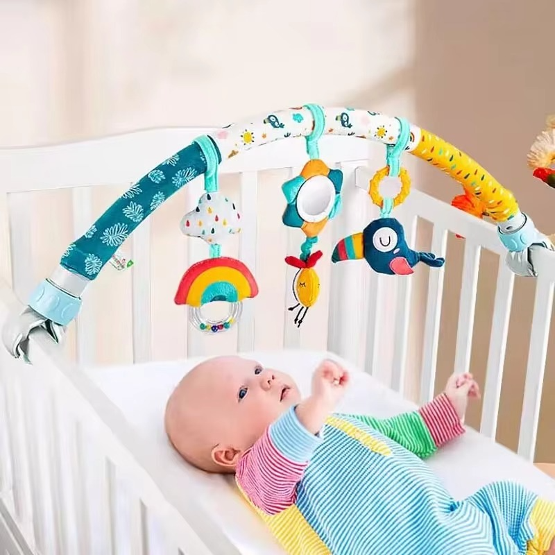 Norvo | Sensorisk Hengende Barnevognleketøy for Nyfødt Utvikling og Underholdning