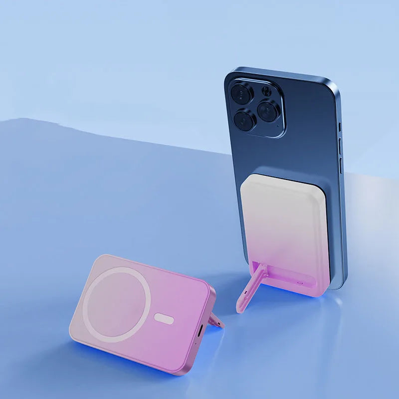 Norvo | Magnetisk Trådløs Power Bank med Stativ