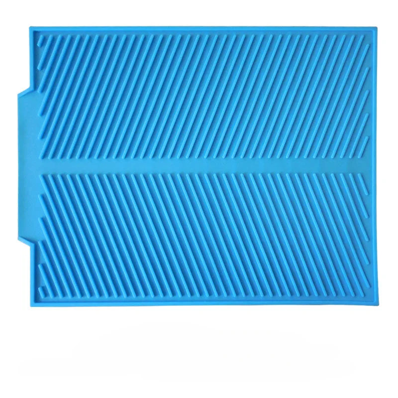 Norvo | Silidro Silikon Dreneringsmatte Kjøkken | Rutsjklar & Varmeresistent | Tørkematte for Tallerkener, Gryter & Glass | Fleksibel & Enkel å Rengjøre