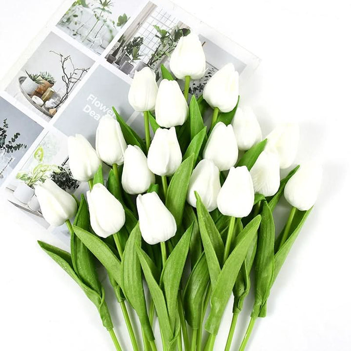 Norvo | Kunstig Tulipanbukett med Realistiske Livaktige Blomster