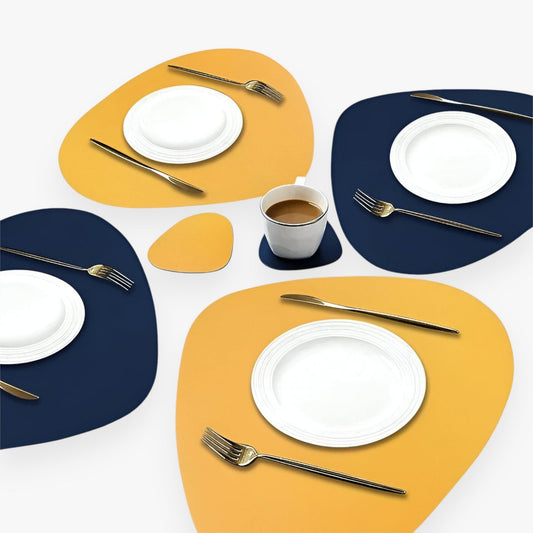 Norvo | Bordmatte Reversibel Kunstskinn Spisesett