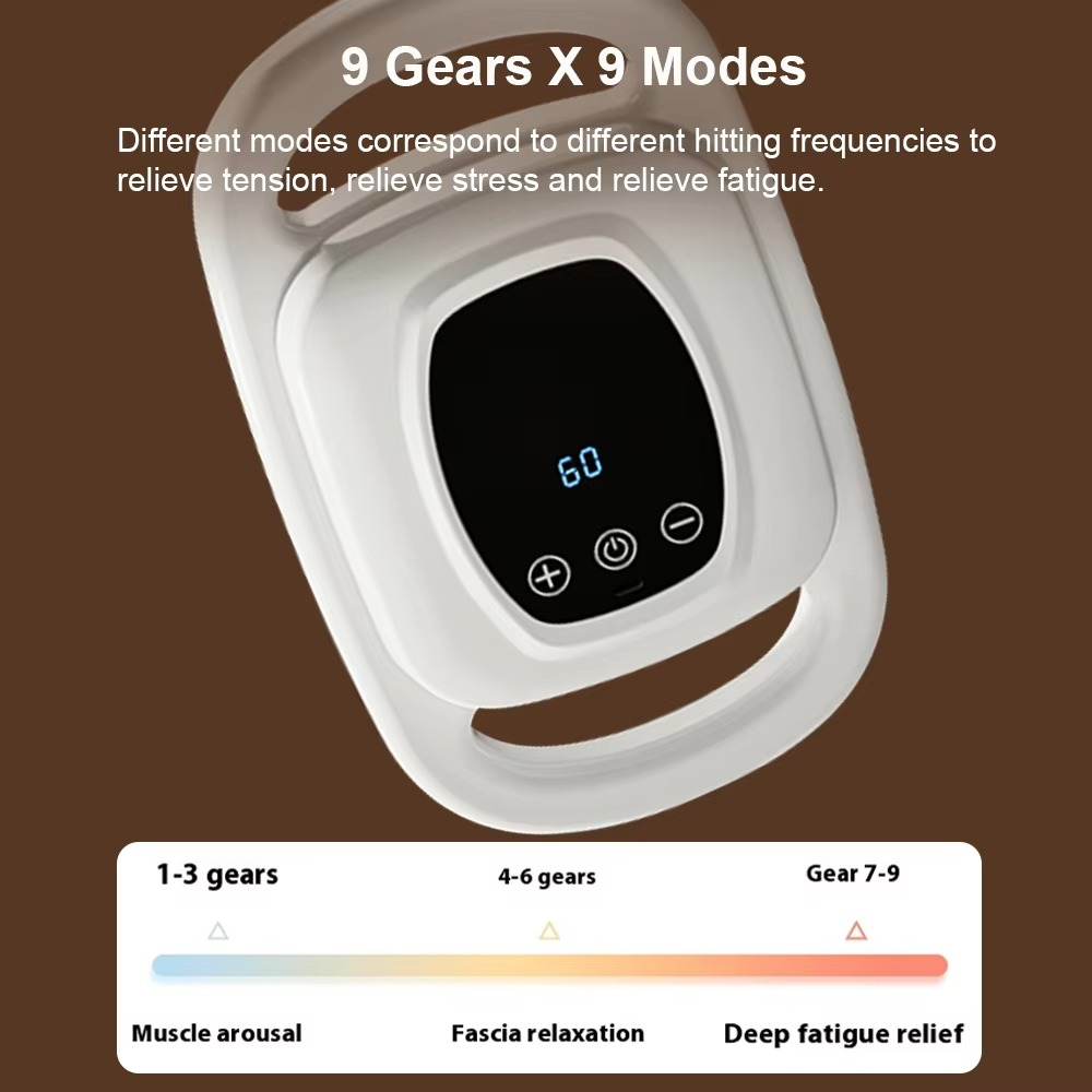 Norvo | Trådløs dypvev-perkusjonsmassager med 6 vedlegg og 0,55 tommers slag