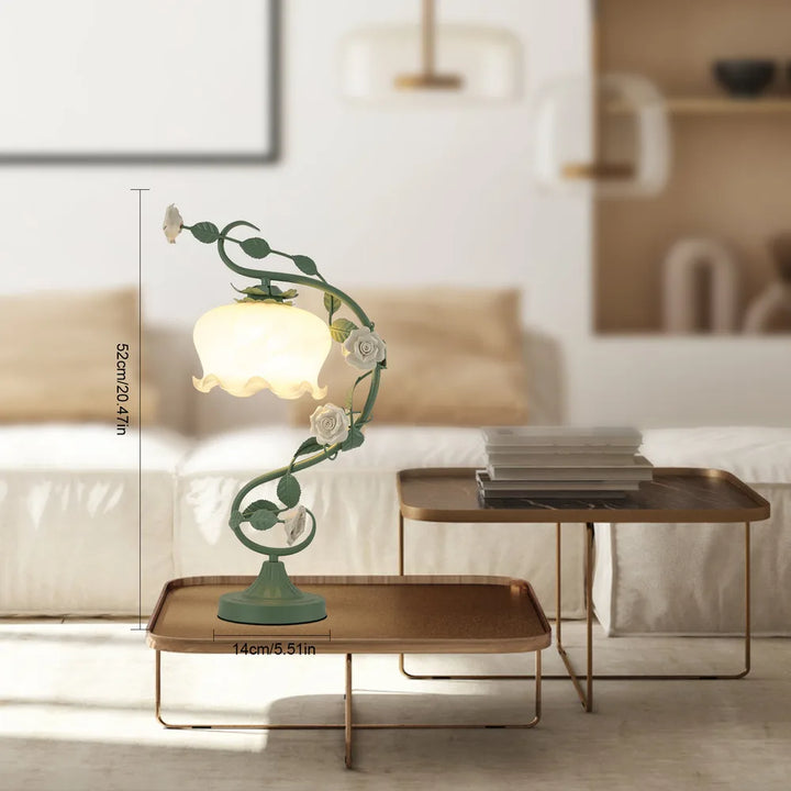 Norvo | Kunstnerisk Naturtema-Blomster Skrivebordslampe