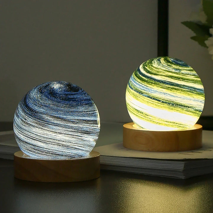 Norvo | CosmicGlow - Mini nattlamper 3D - soldekorasjon LED - galakse stemning