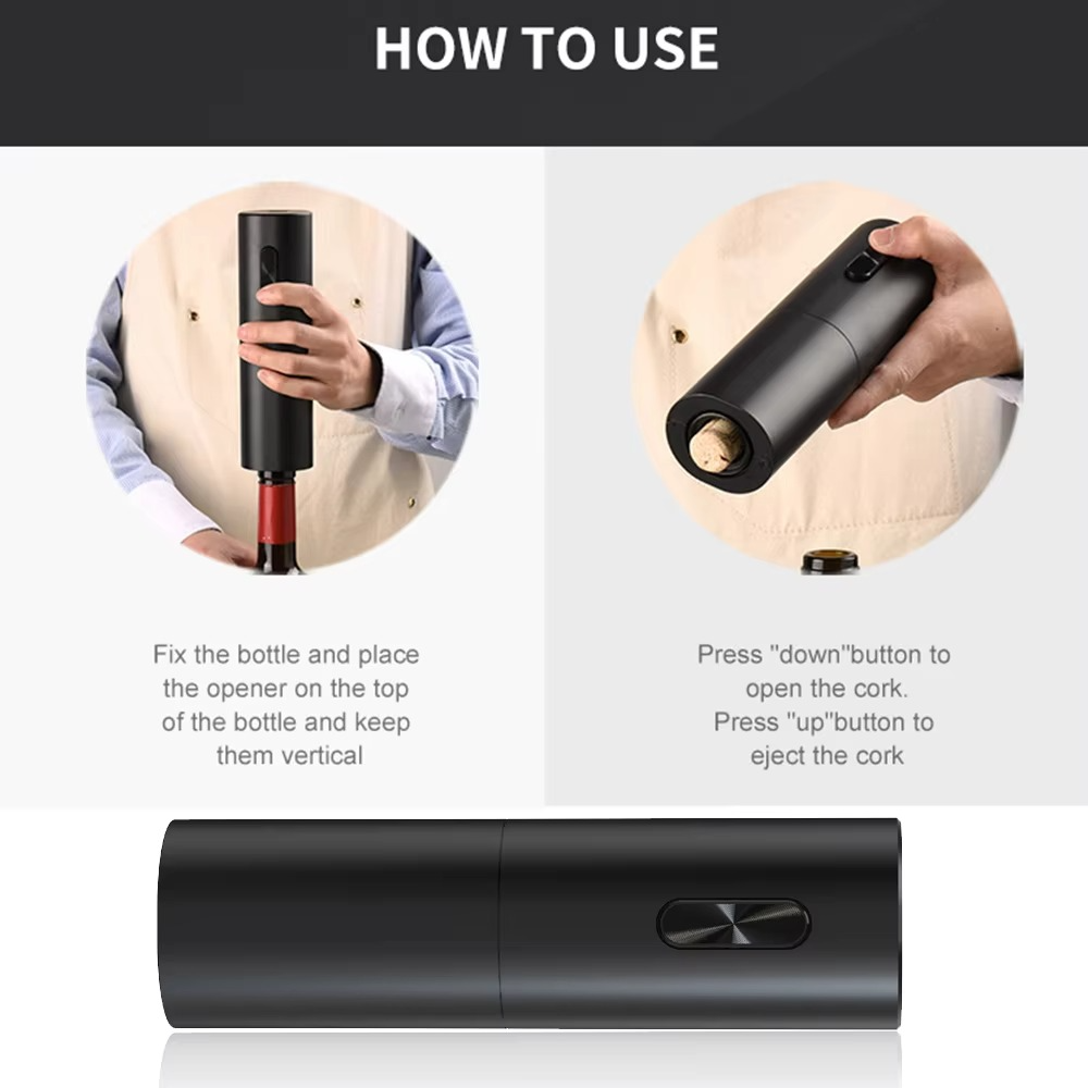 Norvo | Ultimate Elektrisk Vinkorkåpner og Bevaringssett