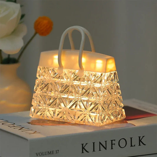 Norvo | CrystalBag | Kreativ akryl nattlampe i håndveskeform