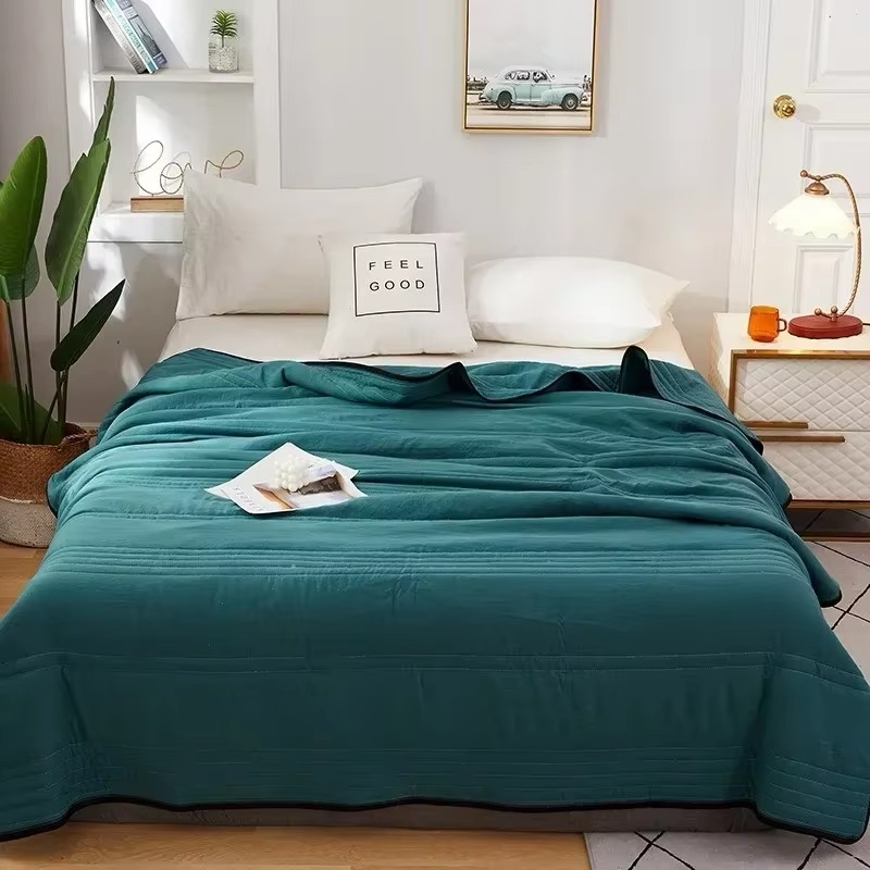 Norvo | Sommer Lett Quilt Solid Farge Helårs Comforter for Dobbeltseng