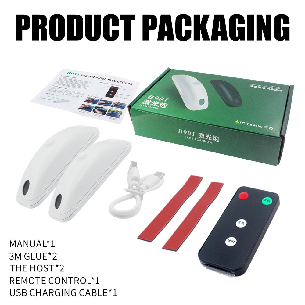 Norvo | Veikryss Laser Fjernkontrollbil Varsellys System