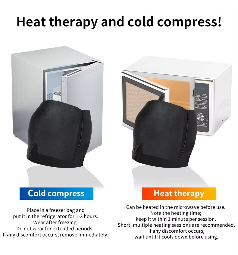 Norvo | Migrenelindring Ishette – Varme og Kald Gelterapi Hodeplagg med Øyemaske