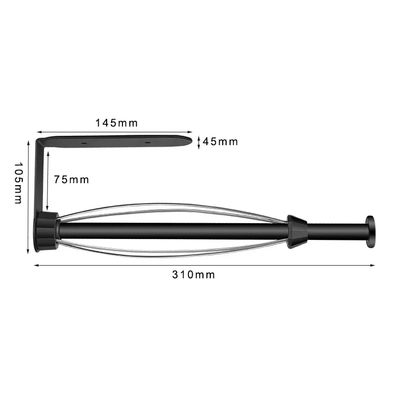 Norvo | Veggmontert papirhåndkleholder med dempeffekt - Énhåndsbetjening, underbygning-design for kjøkken og bad