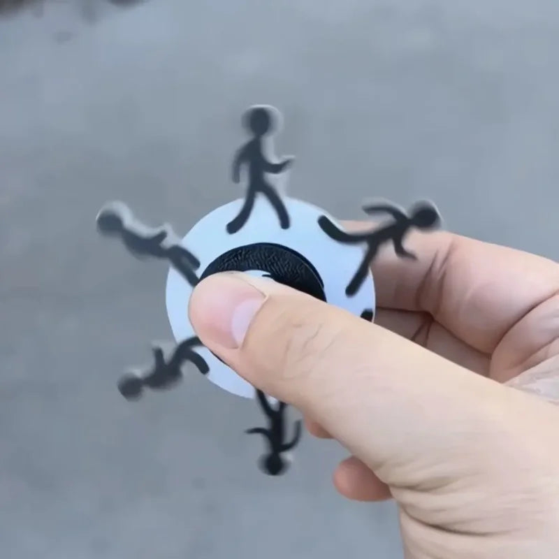Norvo | Løpende Strekmann Optisk Illusjon Fidget Spinner