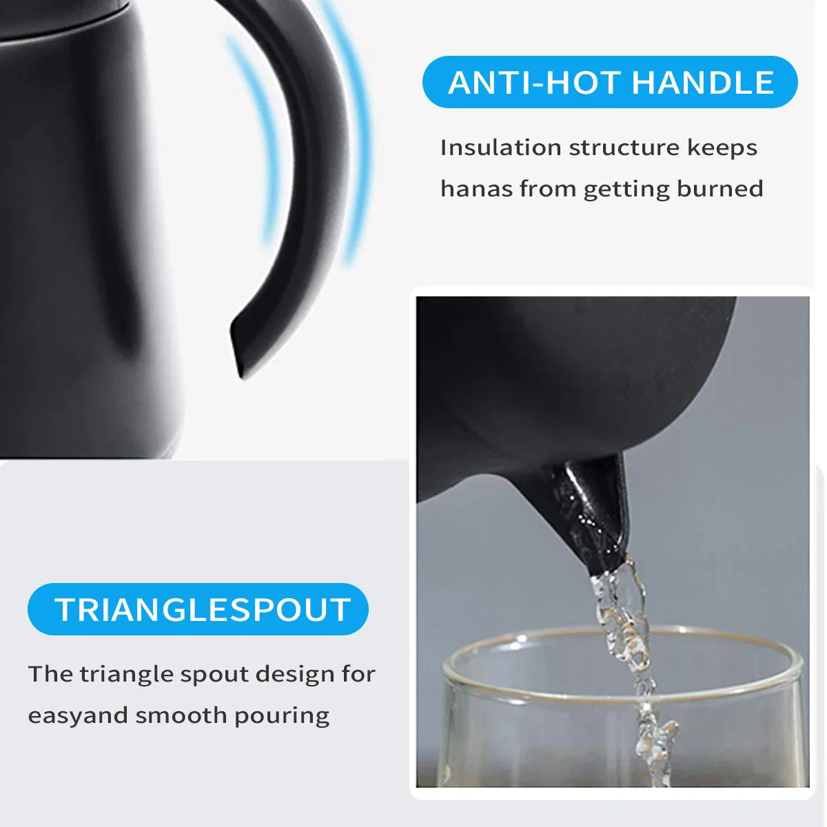 Norvo | ThermoBrew Isolert Karaffel | Rustfritt Stål 304 | Dobbelvegg & Vakuumisolert | 6t Varm / 12t Kald | 0,5 L