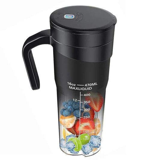 Norvo | Bærbar Juicer - Oppladbar Mini Mikser med 6 Skarpe Blader for Milkshake og Smoothies