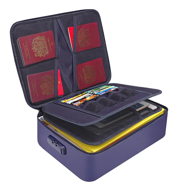 Norvo | Brannsikker og vanntett dokumentorganiseringsbag – Bærbar beskyttende oppbevaring for reise og hjemme-sikkerhet