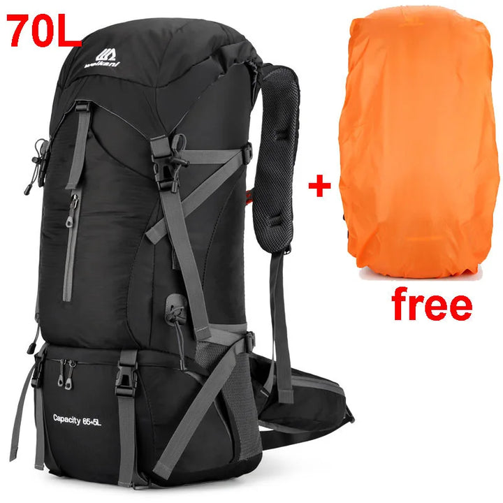 Norvo | Alpivento 70L tursekk | Vanntett campingsekk med regntrekk | Stor utendørs ryggsekk for fotturer, klatring og reise  Merkenavn:
