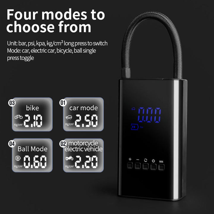 Norvo | Mini LED Display Veibuddy Luftkompressor