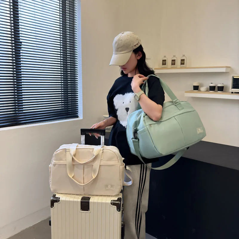 Norvo | LuganoPack Reisesekk Stor | Utskiftbar & Flerlags | Kabinbagasje & Helgetreiseveske | God plass til oppbevaring