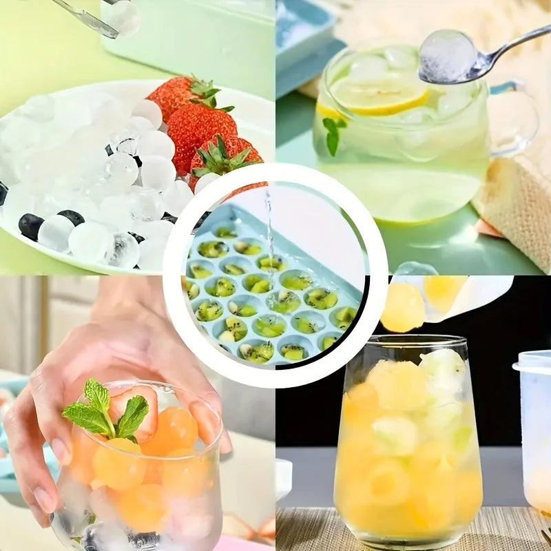 Norvo | Mini-isterningskopp | 104 hull Rund isballform | Lite knust for å kjøle Bar Cocktail Whiskey drikke | Kaffe Juice kjøkkenverktøy