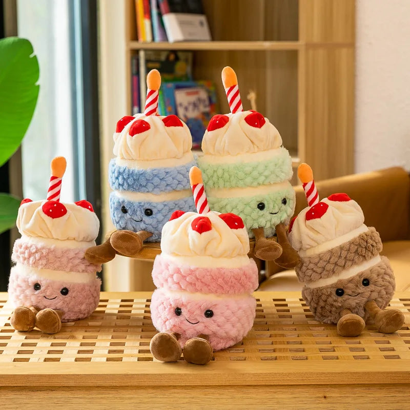 Norvo | Festlig Cupcake Plush med Stearinlys – Myk Plush Leketøy for Barn & Voksne