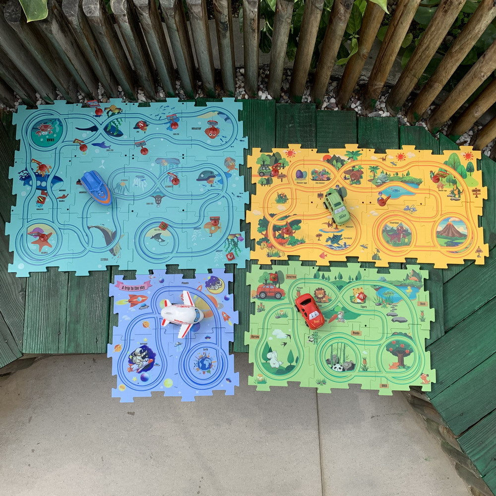 Norvo | Automatisk Track DIY Elektrisk Skinne Racer