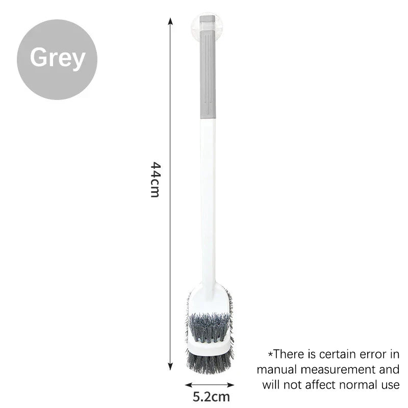 Norvo | CleanTwin WC-børste | Dobbeltsidig toalettbørste med langt håndtak | Dyp rengjøring og hygienisk | Plassbesparende hengende