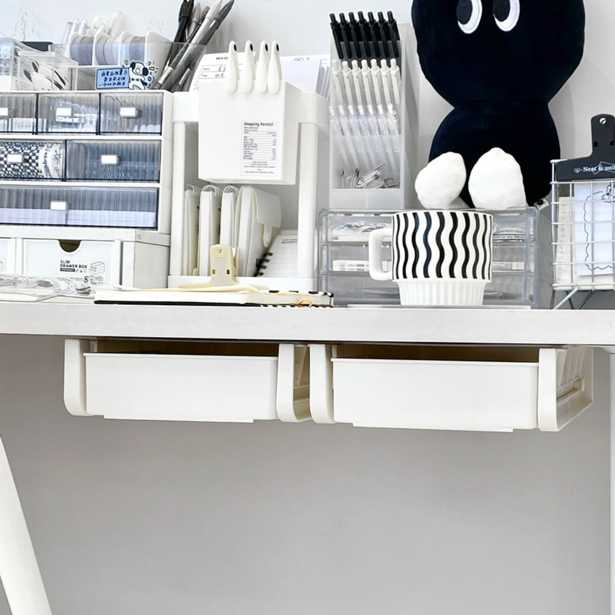 Norvo | Smart Under Skrivebord Skjult Glidende Skuff Organizer