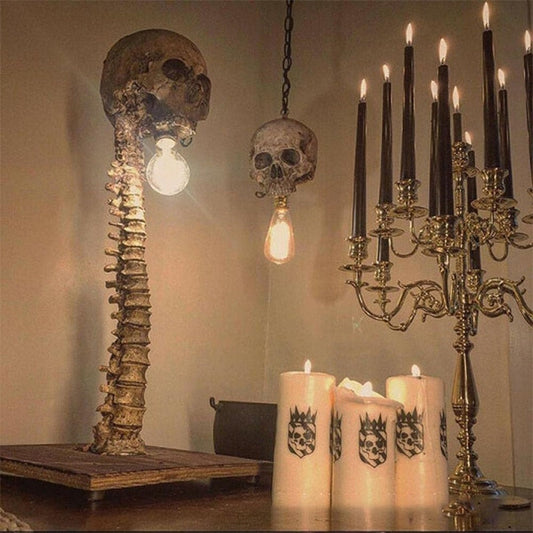 Norvo | Horror Skull med Spine Lampe