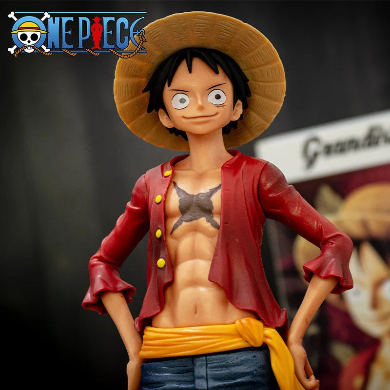Selvsikker Smiley Luffy Ansiktsbyttende Anime Figur - 11-tommers Action Dukke Modell for Samlere og Fans