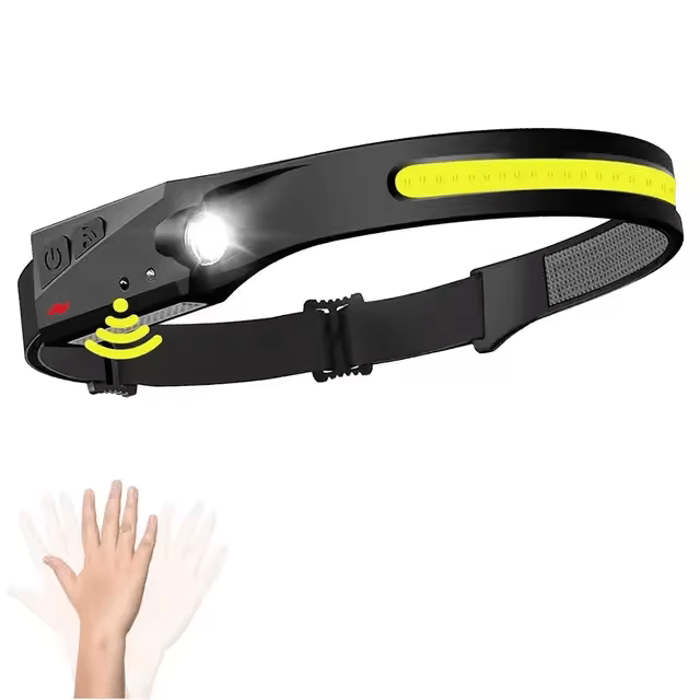 Norvo | Ultra-lett LED oppladbart hodelykt med bevegelsessensor kontroll